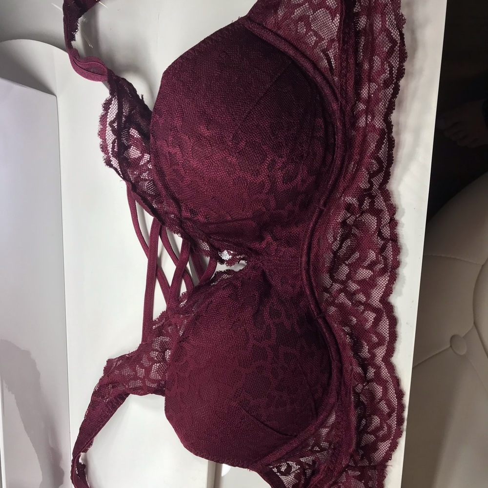 Pink push-up bralette